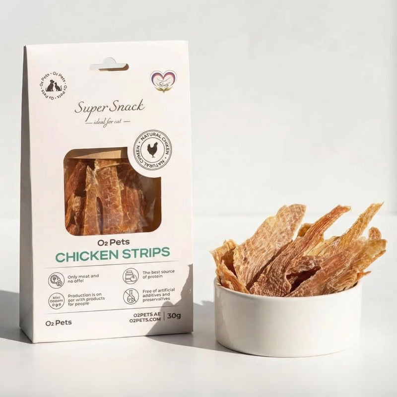 Bâtonnets de poulet pour chat, 30g